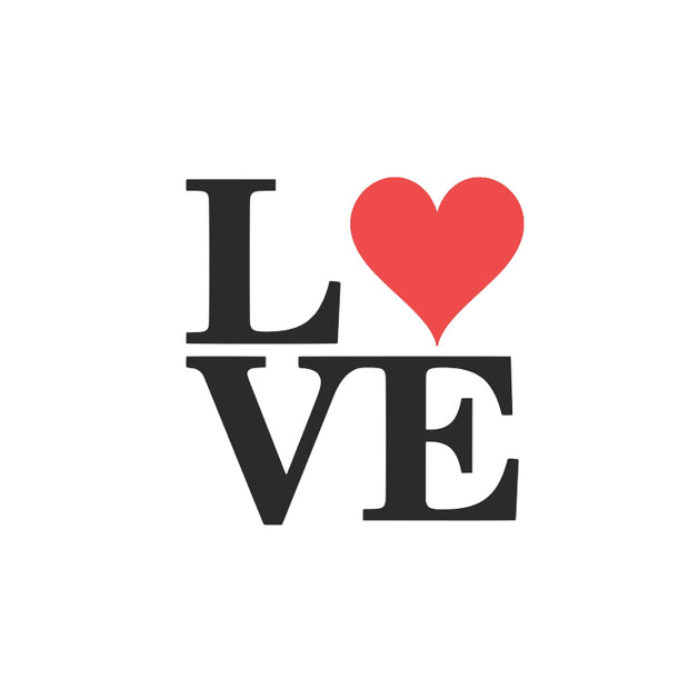 LOVE word Stencil