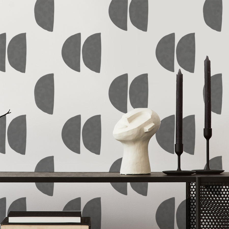 ARC Abstract Geometric Shapes Wall Stencil, Home Decor Stencil ...
