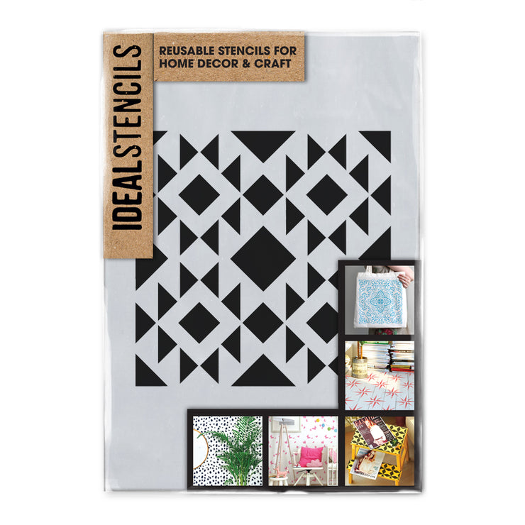 Aztec Style Pattern Stencil