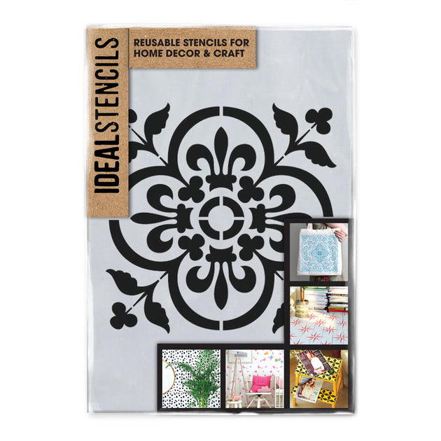 Basque Tile Stencil | Home decor & Craft | Ideal Stencils – IdealStencils