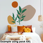 Abstract Shapes, Plant & Sun Stencil Kit, BOHO STYLE