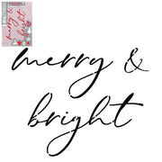 Merry & Bright Stencil