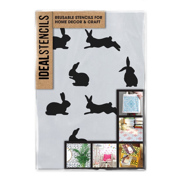 Cute Bunny Rabbit Nursery Stencil