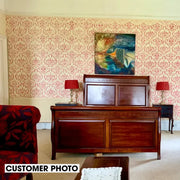 DAMASK ALLOVER Home Decor STENCIL, Paint Damask Wallpaper Pattern