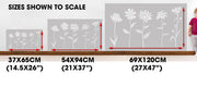Rose, Daisy, Chamomile, Spring Flowers Stencil Pack