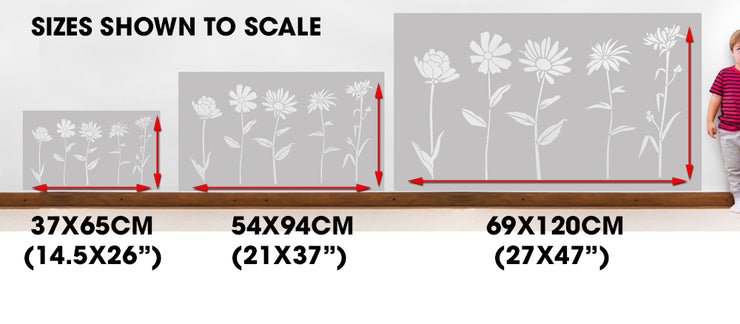 Rose, Daisy, Chamomile, Spring Flowers Stencil Pack