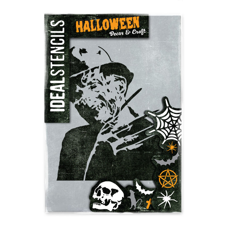 Freddy Krueger Halloween Horror Stencil