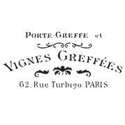 Vignes Greffees Shabby Chic Stencil