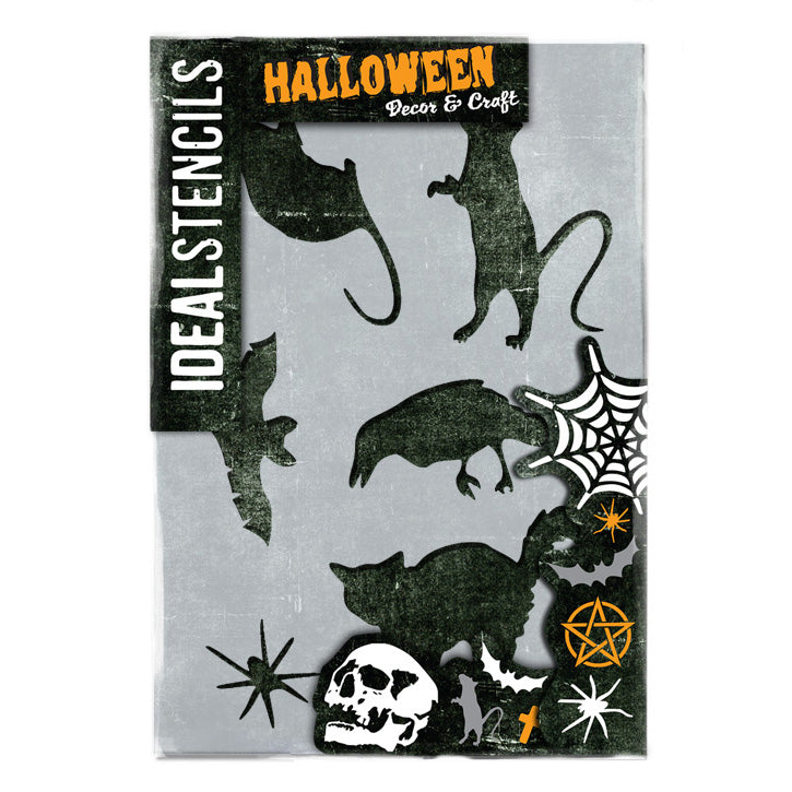 Halloween Creatures Stencil
