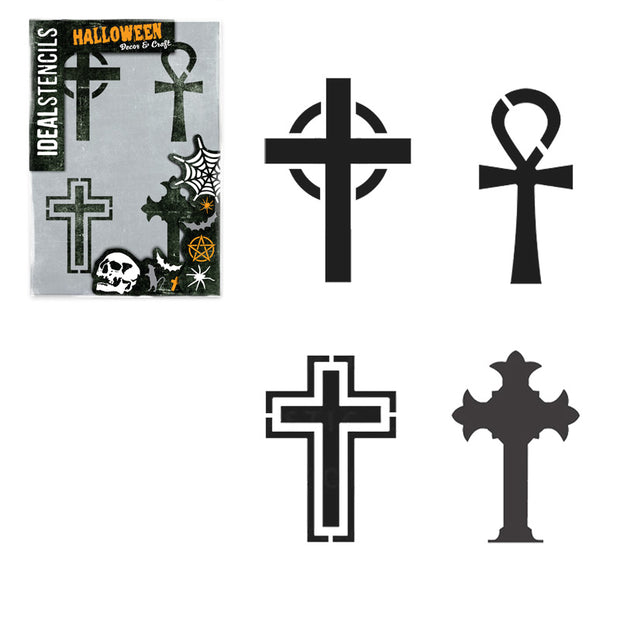 Crucifix Halloween Stencil