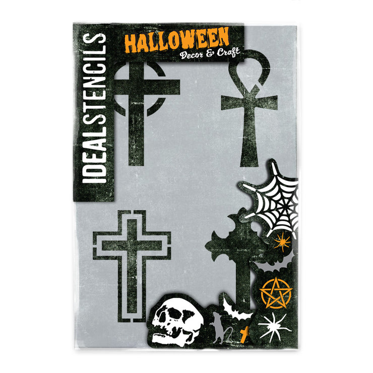 Crucifix Halloween Stencil