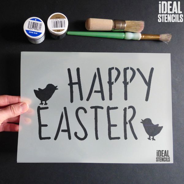 Happy Easter' Stencil