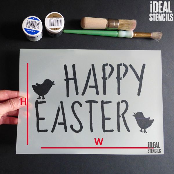 Happy Easter' Stencil