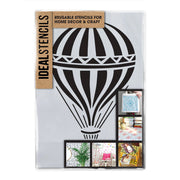 Hot Air Balloon Stencil