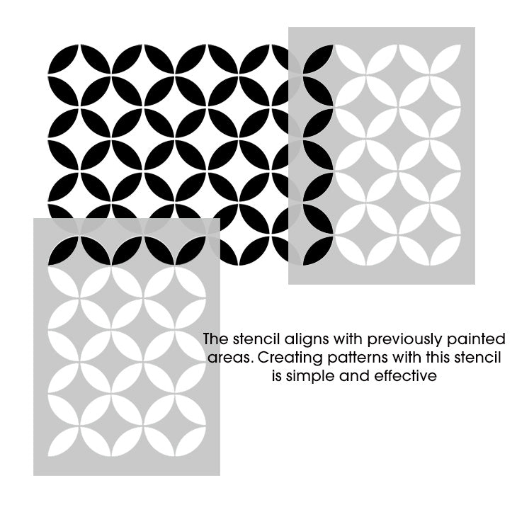 Moroccan Circles Pattern Stencil
