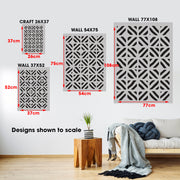 JEANNE Bohemian Tribal Style Wall Stencil