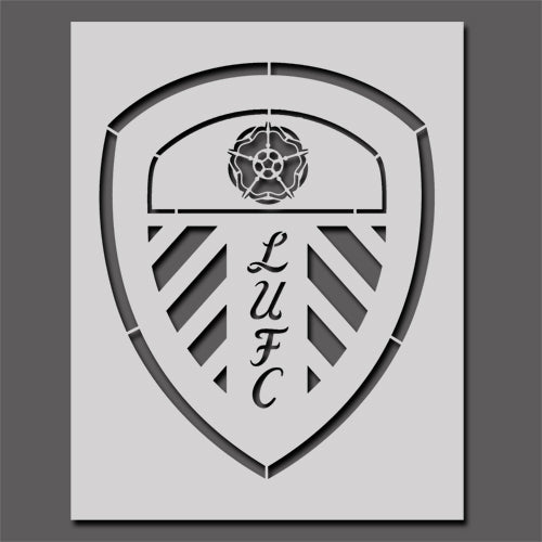 Leeds United Football Crest Stencil