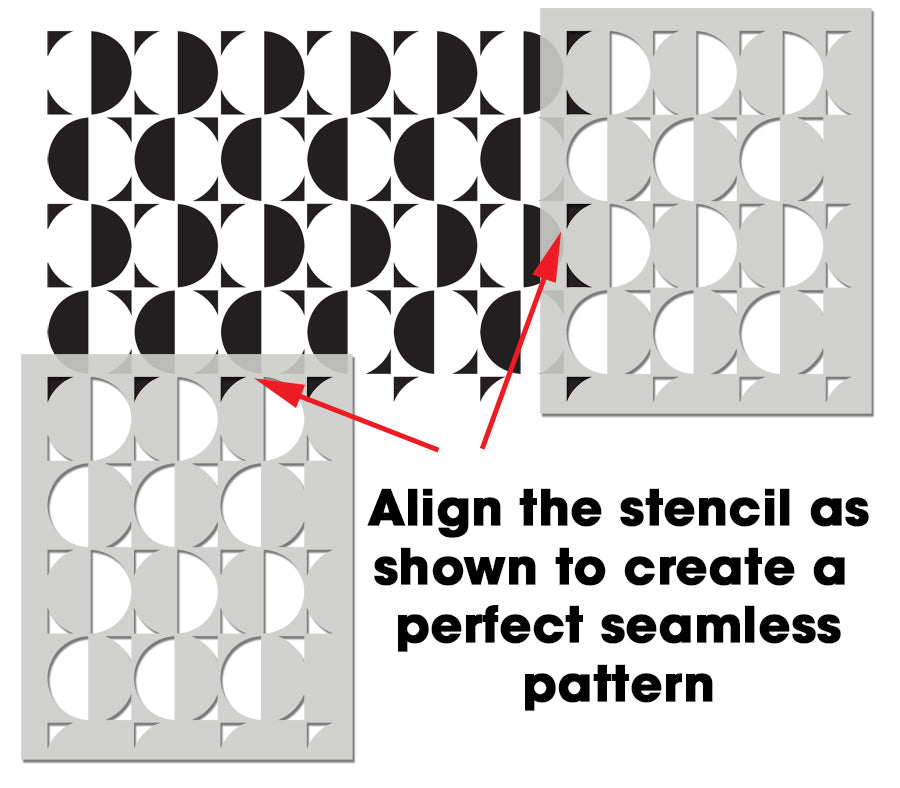MONO Abstract Geometric Shapes Stencil – IdealStencils