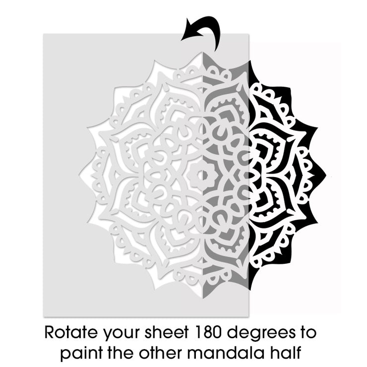 Mesra Mandala Half Stencil