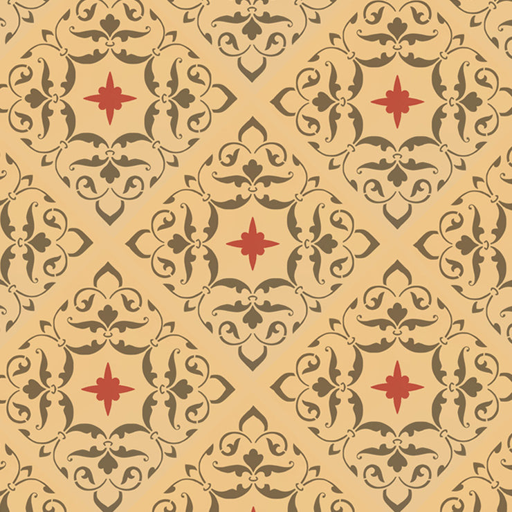 Mishalah tile pattern Stencil