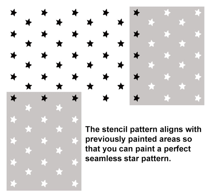NOVA Star Pattern Wall Decor Stencil
