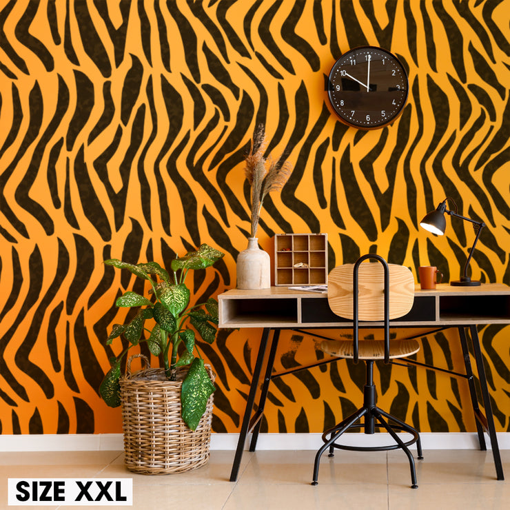 NAMIRI Tiger Stripes Stencil, Animal Print Wall Decor