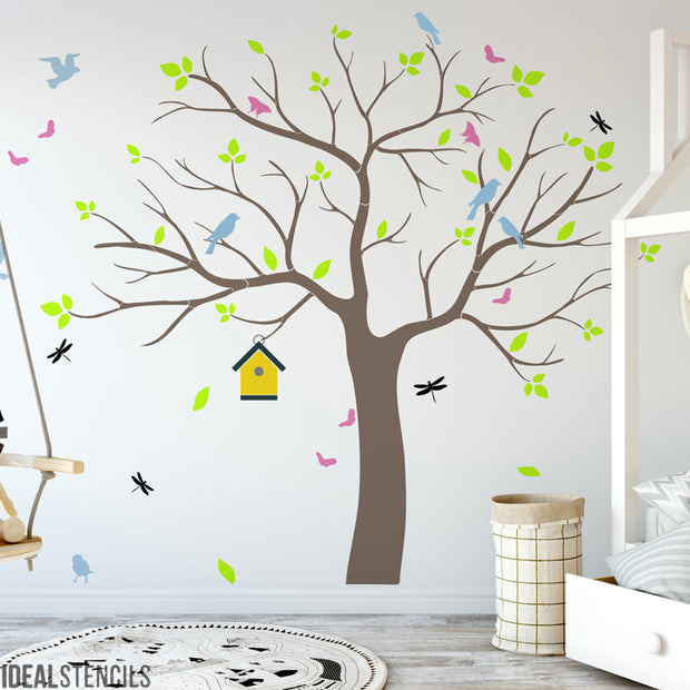 Nursery Tree Mural Stencil Set