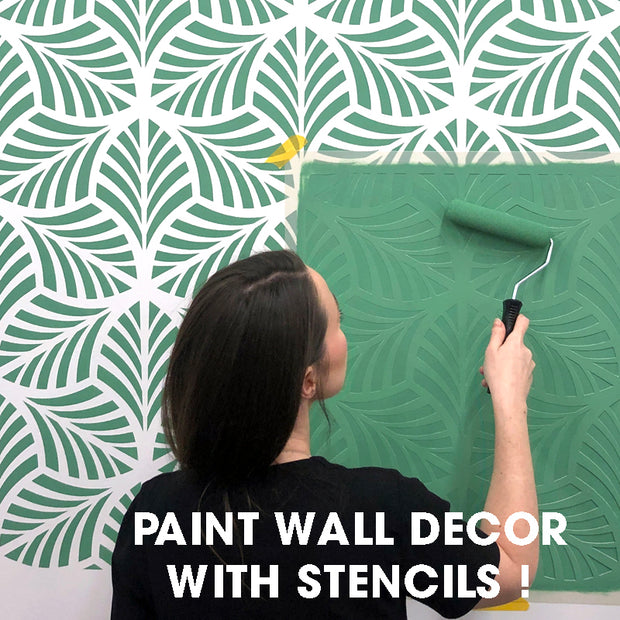 SKETCH Herringbone STENCIL - Wall Decor Pattern Stencil