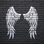 Angel Wings Stencil -  Closed Wings