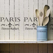 Paris Flower Market Stencil