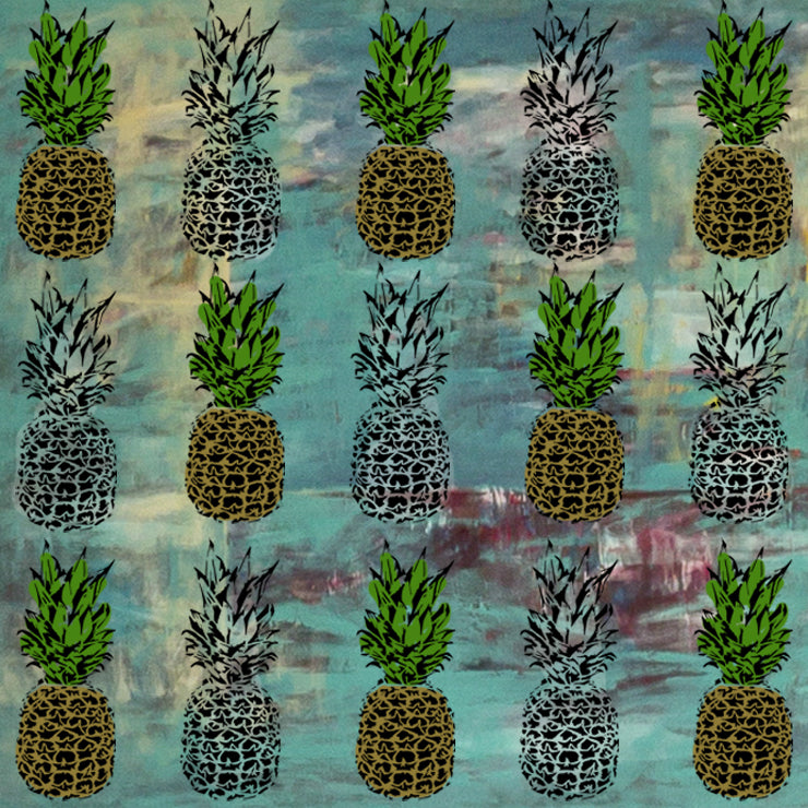 Pineapple Tropical Stencil