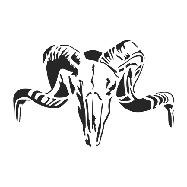 Rams Skull Stencil