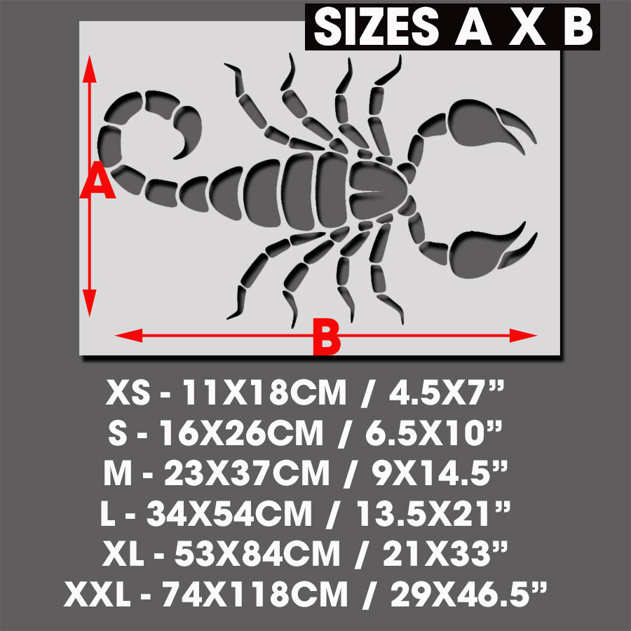Scorpion Stencil, Art Craft Decor Stencil – IdealStencils