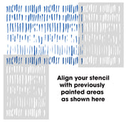 SHIBORI Wall Pattern Stencil, Tribal, Ethnic, Primitive Wall Pattern Stencil