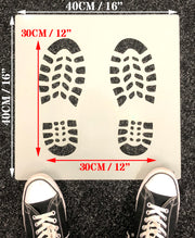 Boot print / Footprint / Shoe print -  Reusable Painting Stencil