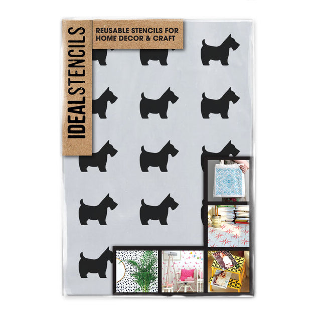 Scottie Dog Pattern Stencil | Ideal Stencils – IdealStencils