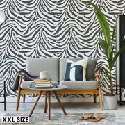 SERENGETI Zebra Stripes Stencil, Animal Print