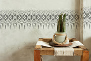 TIMOR Ikat style Border Stencil, Ethnic Boho