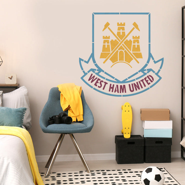 West Ham United Football Club Crest Stencil