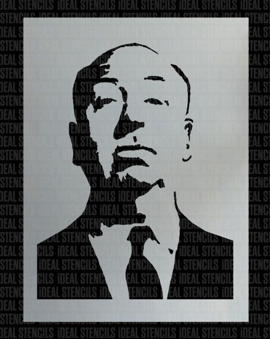 Alfred Hitchcock Stencil