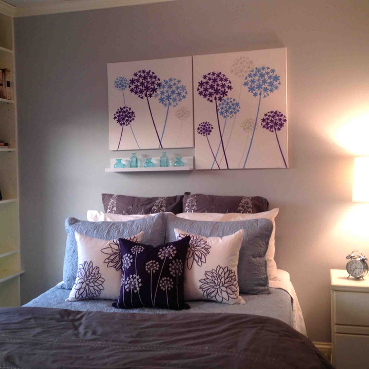 Allium Flower Wall Stencil