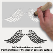 Angel Wings Stencil, OPEN WINGS, Art Craft & Decor