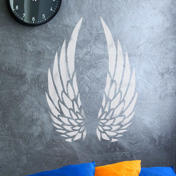 Angel Wings Stencil, CLOSED WINGS, Art Craft & Decor