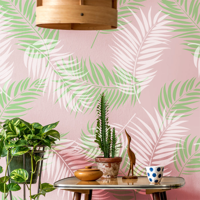 areca palm wall Areca Palm Leaf Stencil Set