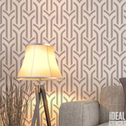 Art Deco arches pattern stencil