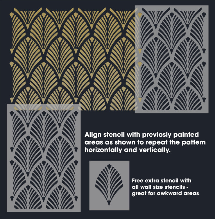 Fan Grate Pattern Art Deco Fan Pattern