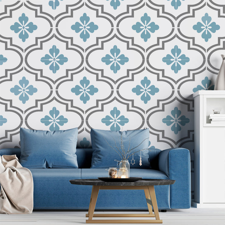 Asilah Tile Pattern Stencil