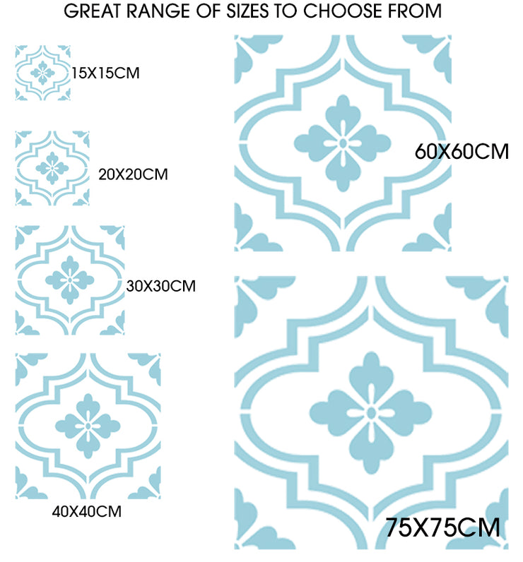 Asilah Tile Pattern Stencil