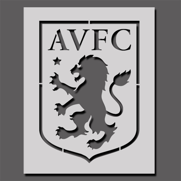 Aston Villa Football Crest Stencil