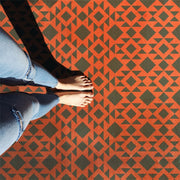 Aztec Tile & Floor Stencil